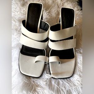 White strappy heeled sandals | ASOS | 9